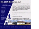 Website Snapshot of ECK & ECK MACHINE CO., INC.