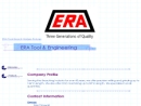 Website Snapshot of ERA TOOL & ENGINEERING