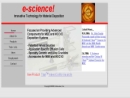 Website Snapshot of E-SCIENCE, INC.