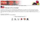 Website Snapshot of EVAC SYSTEMS FIRE & RESCUE EQUIPMENT, INC.