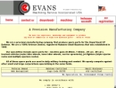 Website Snapshot of EVANS MACHINING SERVICE, INC.
