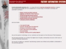 Website Snapshot of FACTORY AUTOMATION SYSTEMS, INC.