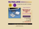 Website Snapshot of FMJ/PAD.LOCK COMPUTER SECURITY SYSTEMS