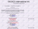 Website Snapshot of GEDICO INTERNATIONAL, INC.
