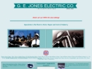 Website Snapshot of JONES ELECTRIC CO., G. E.