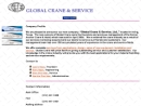 Website Snapshot of GLOBAL CRANE & SERVICE LTD