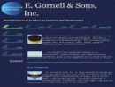 Website Snapshot of E GORNELL & SONS INC