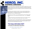 Website Snapshot of HERCO SHEET METAL, INC.