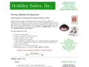 Website Snapshot of HOLIDAY SALES, INC.