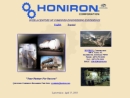 Website Snapshot of HONIRON CORP.