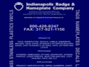 Website Snapshot of INDIANAPOLIS BADGE & NAMEPLATE CO.