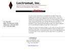 Website Snapshot of LECTROMAT INC