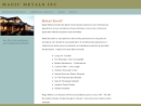 Website Snapshot of MAGIC METALS, INC.
