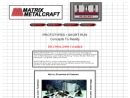 Website Snapshot of MATRIX METALCRAFT, INC.