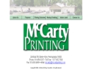 Website Snapshot of MCCARTY PRINTING CORP.