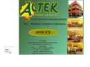 Website Snapshot of PT ALTEK PRECISION MACHINERY