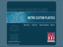 Website Snapshot of METRO CUSTOM PLASTICS, INC.