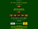 Website Snapshot of FINE LUMBER CO., M.