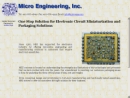 Website Snapshot of MICRO ENGINEERING, INC.