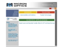 Website Snapshot of MICRON OPTICS, INC.