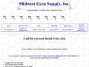 Website Snapshot of MIDWEST GYM SUPPLY, INC.