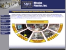 Website Snapshot of MISSION PLASTICS, INC.