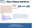 Website Snapshot of MEDICAL TECHNOLOGY INDUSTRIES, INC.