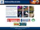 Website Snapshot of NATIONAL WIRE AND CABLE CORPORATION