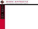 Website Snapshot of SIGN EFFECTZ