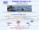 Website Snapshot of NORMANDY MACHINE CO.