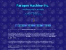 Website Snapshot of PARAGON MACHINE, INC.
