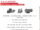 Website Snapshot of P & G KEENE ELECTRICAL REBUILDERS, LLC