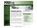 Website Snapshot of POLYFAB PLASTICS AND SUPPLY, INC.