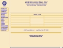 Website Snapshot of POWER COOLING, INC.