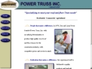 Website Snapshot of POWER TRUSS, INC.