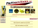Website Snapshot of PROVISION TOOLS, INC.