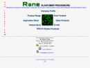 Website Snapshot of RANE ELASTOMER PROCESSORS