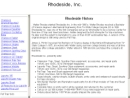 Website Snapshot of RHODESIDE, INC.