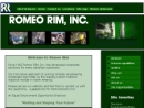 Website Snapshot of ROMEO RIM, INC.