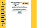 Website Snapshot of ROME PLOW EQUIPMENT CO., LLC