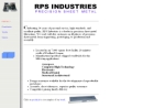 Website Snapshot of R P S INDUSTRIES