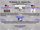 Website Snapshot of MCKENZIE & ADAMS, INC.