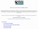 Website Snapshot of SAMPLING SYSTEMS