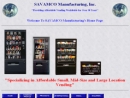 Website Snapshot of SAVAMCO MANUFACTURING INC.