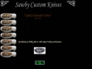 Website Snapshot of SAWBY CUSTOM KNIVES