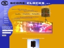 Website Snapshot of SCORE-CLOCKS, INC