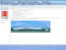 Website Snapshot of SCOTT MACHINE, INC.