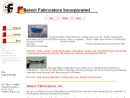 Website Snapshot of SELECT FABRICATORS INC.