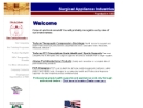 Website Snapshot of SURGICAL APPLIANCE INDUSTRIES, INC.