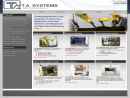 Website Snapshot of T.A. SYSTEMS, INC.